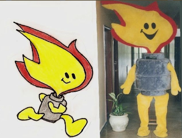 Mascote Supergásbras